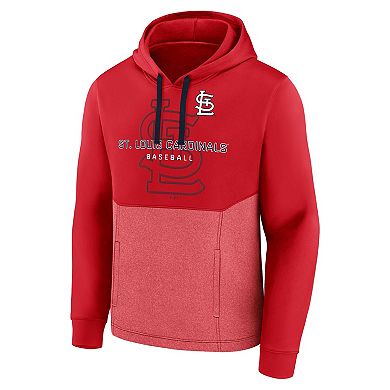 Men's Fanatics Branded Red St. Louis Cardinals Call the Shots Pullover Hoodie