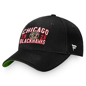 Men's Fanatics Branded Black Chicago Blackhawks True Classic Retro Adjustable Hat