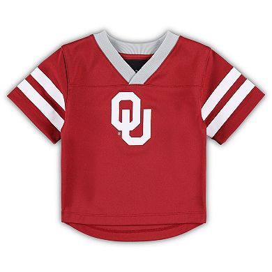 Toddler Crimson/Gray Oklahoma Sooners Red Zone Jersey & Pants Set