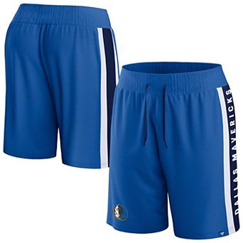 Men's Fanatics Branded Blue Dallas Mavericks Referee Iconic Mesh Shorts