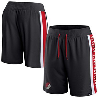 Men's Fanatics Branded Black Portland Trail Blazers Referee Iconic Mesh Shorts