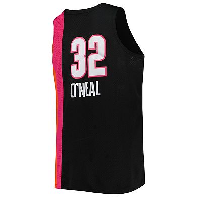 Men's Mitchell & Ness Shaquille O'Neal Black Miami Heat Big & Tall Hardwood Classics 2005-06 Swingman Jersey