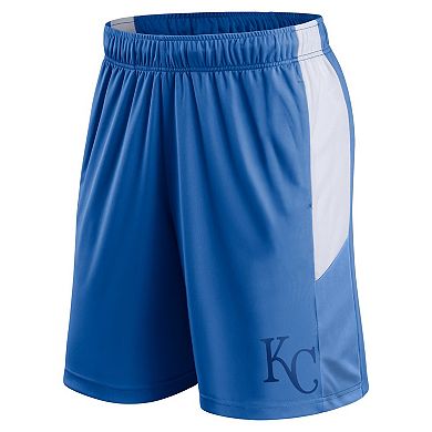 Men's Fanatics Branded Royal Kansas City Royals Champion Rush Color Block Shorts