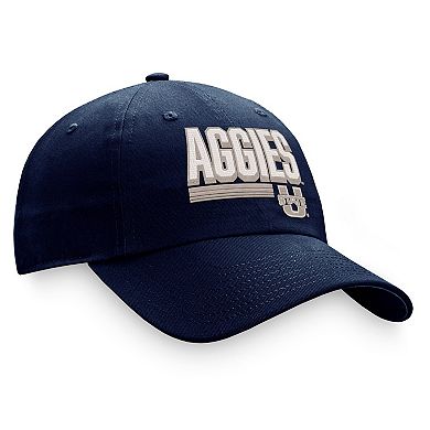 Men's Top of the World Navy Utah State Aggies Slice Adjustable Hat