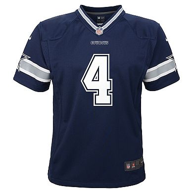 Toddler Nike Dak Prescott Navy Dallas Cowboys Team Game Jersey