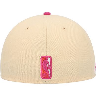 Men's New Era Orange/Pink Miami Heat Passion Mango 59FIFTY Fitted Hat