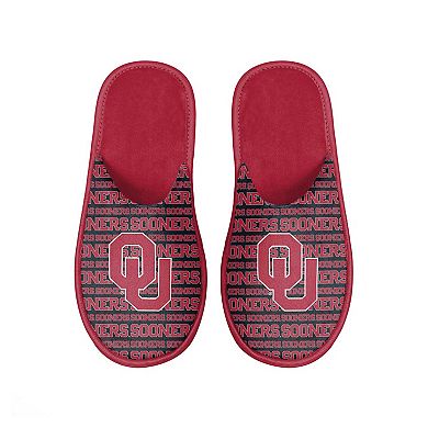 Men's FOCO Oklahoma Sooners Scuff Logo Slide Slippers