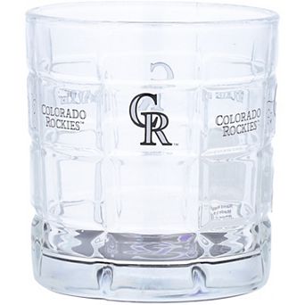Colorado Rockies 10oz. Team Bottoms Up Squared Rocks Glass