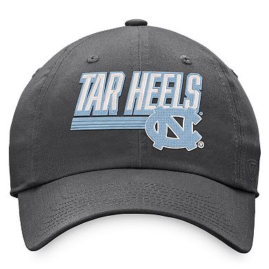 Men's Top of the World Charcoal North Carolina Tar Heels Slice Adjustable Hat