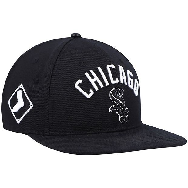 Men's Chicago White Sox Pro Standard White/Black Logo Snapback Hat