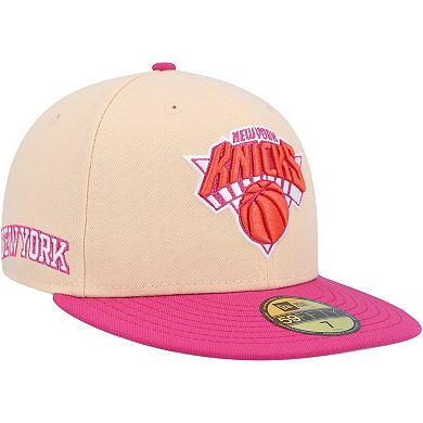 Men's New Era Orange/Pink New York Knicks Passion Mango 59FIFTY Fitted Hat