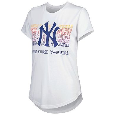 Women's Concepts Sport Charcoal/White New York Yankees Sonata T-Shirt & Leggings Sleep Set