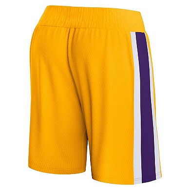 Men's Fanatics Branded Gold Los Angeles Lakers Referee Iconic Mesh Shorts