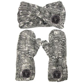 Women's ZooZatz Inter Miami CF Marled Headband and Mittens Set