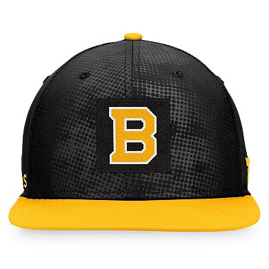 Men's Fanatics Branded Black/Gold Boston Bruins Authentic Pro Alternate Logo Snapback Hat