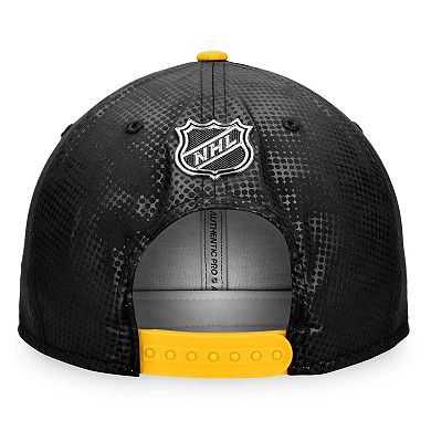 Men's Fanatics Branded Black/Gold Boston Bruins Authentic Pro Alternate Logo Snapback Hat