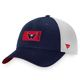 Men's Fanatics Branded Navy Washington Capitals Authentic Pro Rink Trucker Snapback Hat