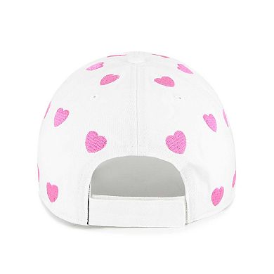 Girls Toddler '47 White Cleveland Browns Surprise Clean Up Adjustable Hat