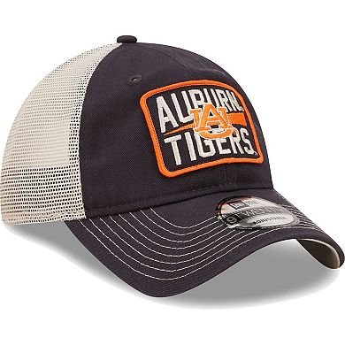 Men's New Era Navy/Natural Auburn Tigers Devoted 9TWENTY Adjustable Hat