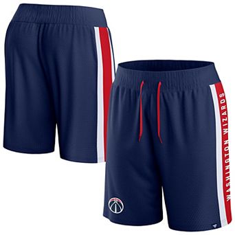 Men's Fanatics Branded Navy Washington Wizards Referee Iconic Mesh Shorts