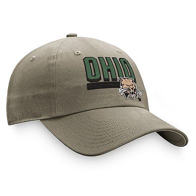 Men's Top of the World Khaki Ohio Bobcats Slice Adjustable Hat
