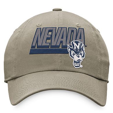 Men's Top of the World Khaki Nevada Wolf Pack Slice Adjustable Hat
