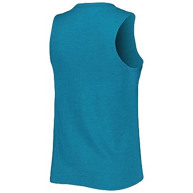 Women's Concepts Sport Teal/Black San Jose Sharks Meter Muscle Tank Top & Pants Sleep Set