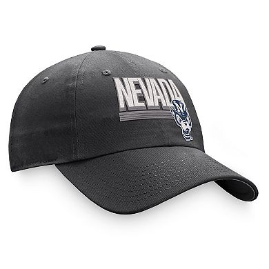 Men's Top of the World Charcoal Nevada Wolf Pack Slice Adjustable Hat