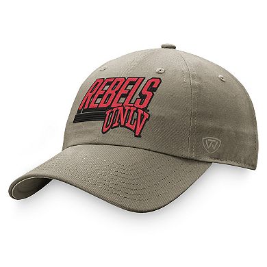 Men's Top of the World Khaki UNLV Rebels Slice Adjustable Hat
