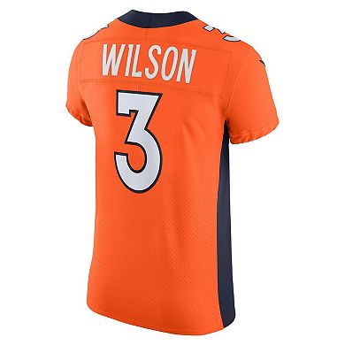 Men's Nike Russell Wilson Orange Denver Broncos Vapor Elite Jersey