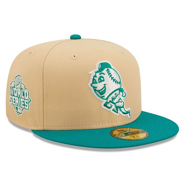 New Era 59FIFTY Teal Lime New York Mets Final Season Patch Hat - White, Teal White/Teal / 7 1/8