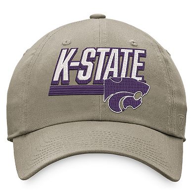 Men's Top of the World Khaki Kansas State Wildcats Slice Adjustable Hat