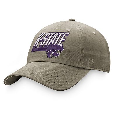 Men's Top of the World Khaki Kansas State Wildcats Slice Adjustable Hat
