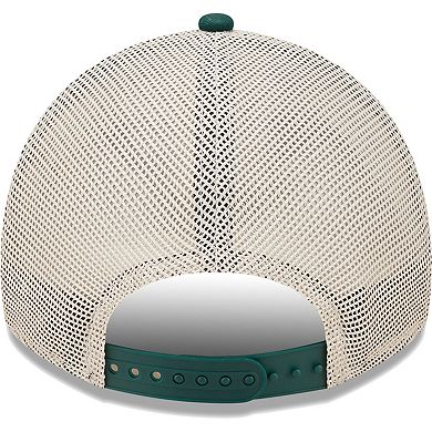 Men's New Era Green/Natural Michigan State Spartans Devoted 9TWENTY Adjustable Hat