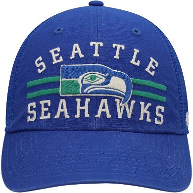 Men's '47 Royal Seattle Seahawks Highpoint Trucker Clean Up Snapback Hat