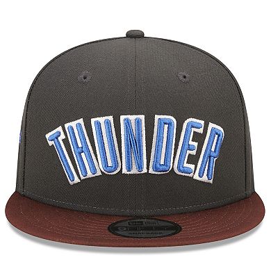 Men's New Era  Navy Oklahoma City Thunder 2022/23 City Edition Official 9FIFTY Snapback Adjustable Hat
