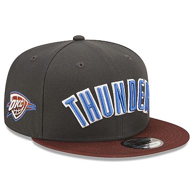 Men's New Era  Navy Oklahoma City Thunder 2022/23 City Edition Official 9FIFTY Snapback Adjustable Hat