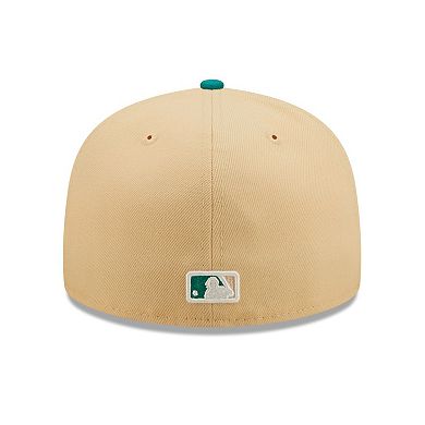 Men's New Era Natural/Teal Chicago White Sox Mango Forest 59FIFTY fitted hat