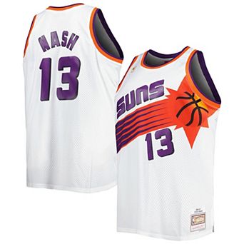 Men's Mitchell & Ness Steve Nash White Phoenix Suns Big & Tall Hardwood Classics 1996-97 Swingman Jersey