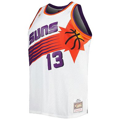 Men's Mitchell & Ness Steve Nash White Phoenix Suns Big & Tall Hardwood Classics 1996/97 Swingman Jersey