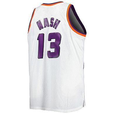 Men's Mitchell & Ness Steve Nash White Phoenix Suns Big & Tall Hardwood Classics 1996/97 Swingman Jersey