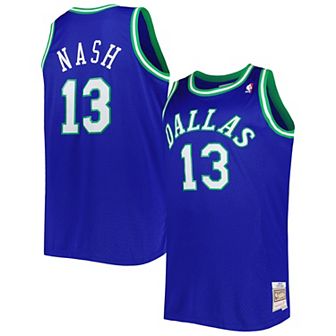 Men's Mitchell & Ness Steve Nash Blue Dallas Mavericks Big & Tall Hardwood Classics 1998-99 Swingman Jersey