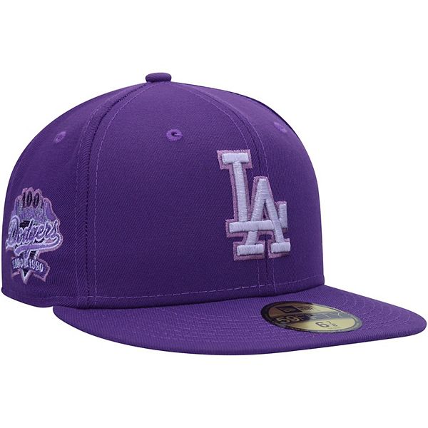 Los Angeles Dodgers New Era Lavender Undervisor 59FIFTY Fitted Hat