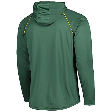 Men's Starter Green Green Bay Packers Vintage Logo Raglan Hoodie T-Shirt