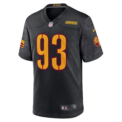 Men's Nike Jonathan Allen Black Washington Commanders Alternate Game Player Jersey