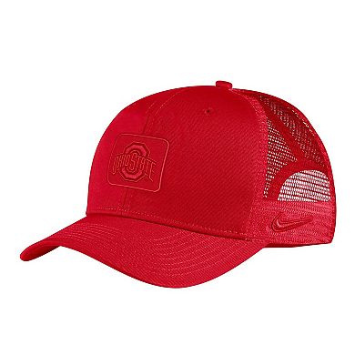 Men's Nike Scarlet Ohio State Buckeyes Classic99 Tonal Trucker Snapback Hat