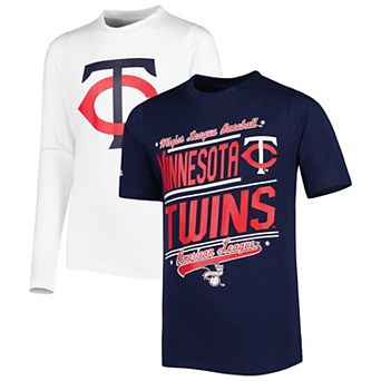 Youth Stitches Navy/White Minnesota Twins Combo T-Shirt Set
