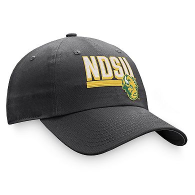 Men's Top of the World Charcoal NDSU Bison Slice Adjustable Hat