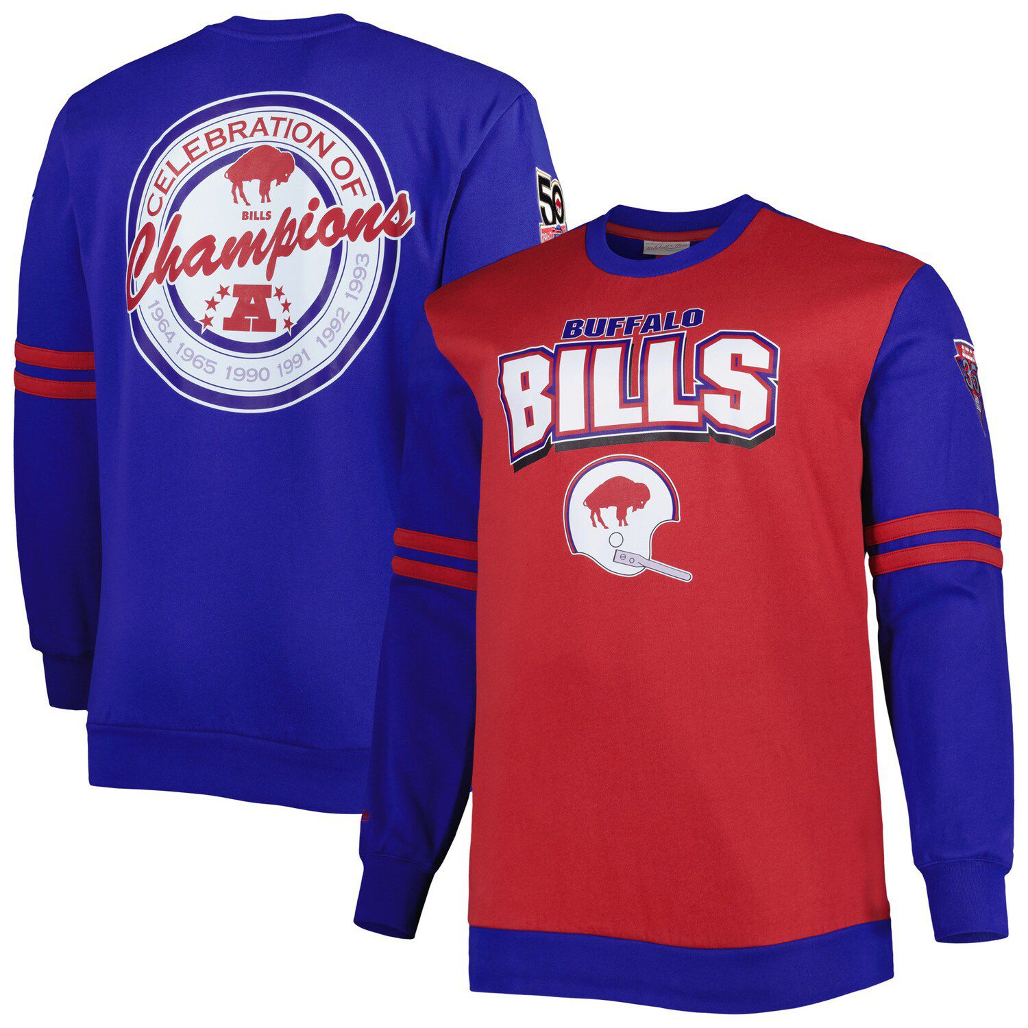 Unisex Fanatics Signature Royal Buffalo Bills Super Soft Pullover Crew Sweatshirt