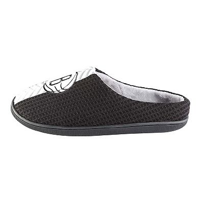 Men's FOCO Black Brooklyn Nets Team Stripe Memory Foam Slide Slippers